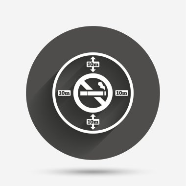 No smoking 10m distance 