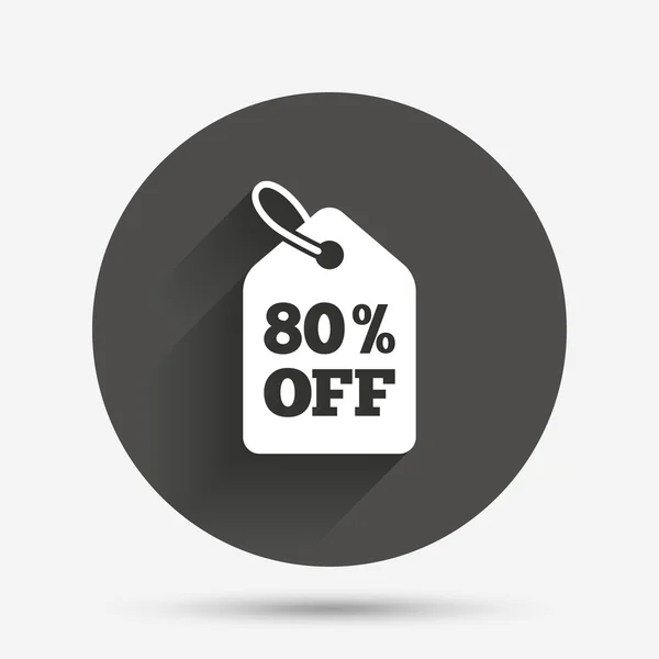 80 por ciento de precio de venta — Vector de stock