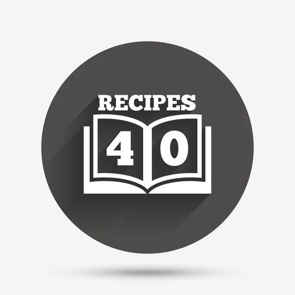 Icono de signo Cookbook . — Archivo Imágenes Vectoriales