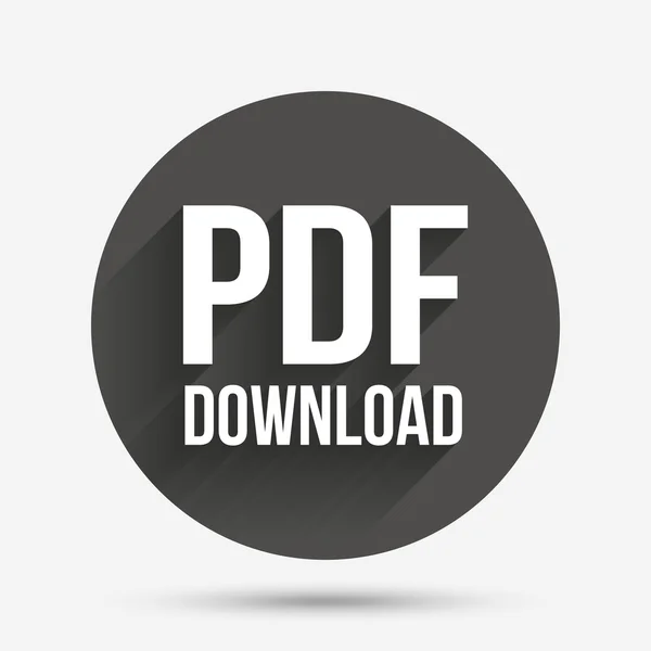 PDF Pobierz za darmo icon. — Wektor stockowy