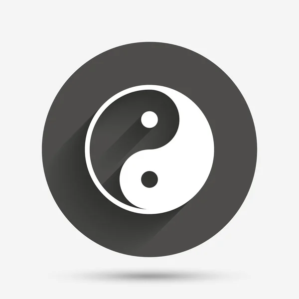 Ying yang işareti simgesi. — Stok Vektör