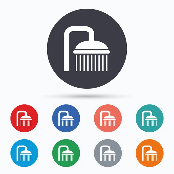 Shower sign icons — Stock Vector