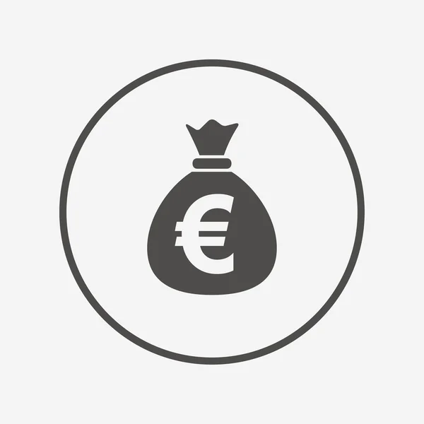 Geld tas teken pictogram. — Stockvector