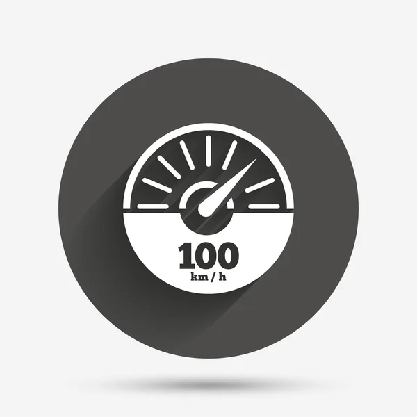 Tachometer sign icon. — Stock Vector