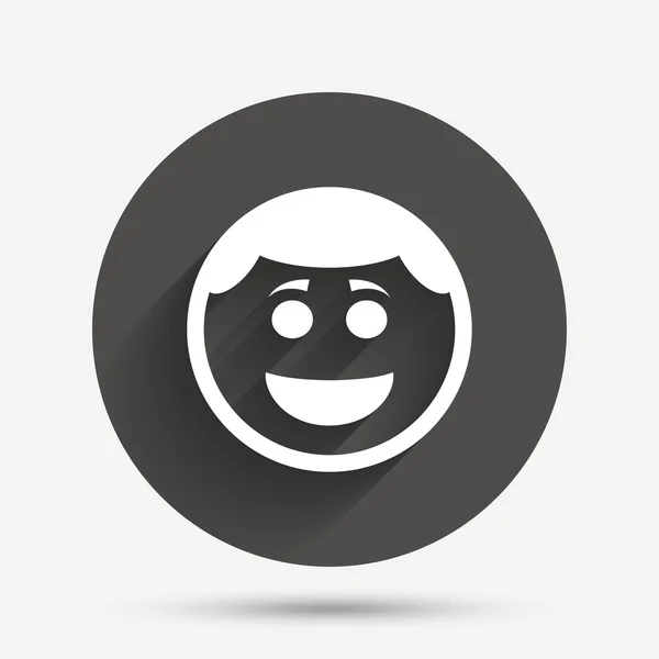 Smile face icon. — Stock Vector