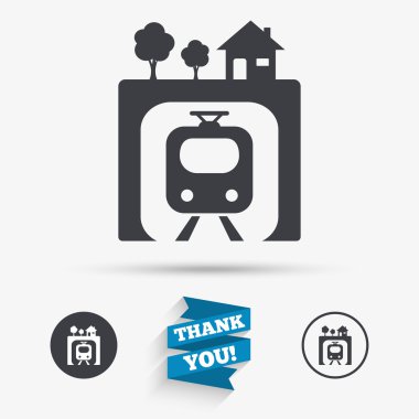 Yeraltı işareti simgesi. 