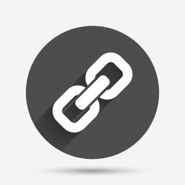 Link işareti simgesi. Köprü sembolü.