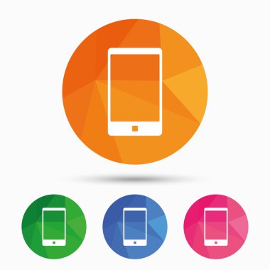 Smartphone işareti simgesi. simge desteği.