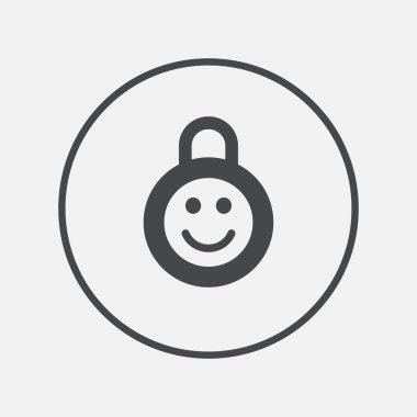 Çocuk kilidi simgesi.  