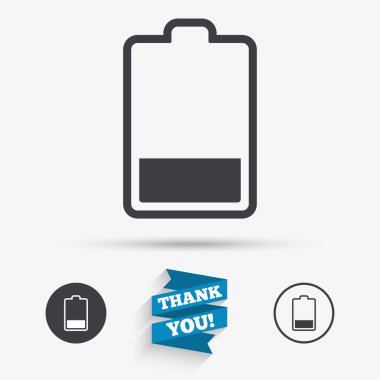 Pil düşük düzey işareti 