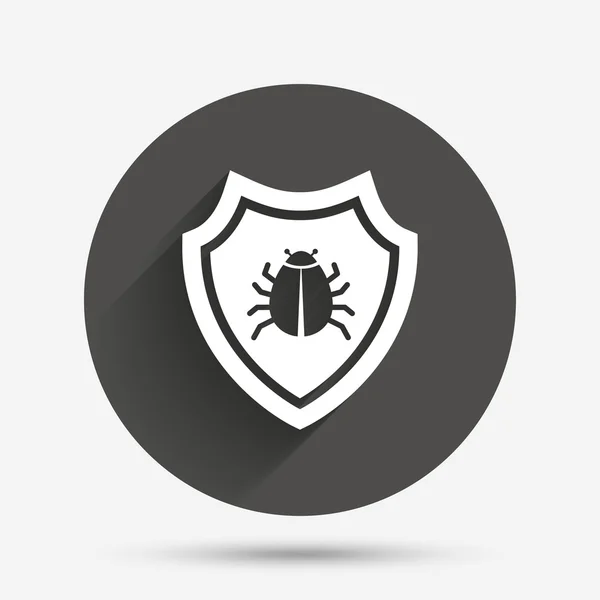 Icono de signo de escudo . — Vector de stock