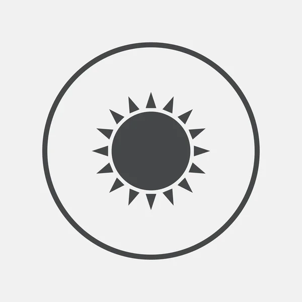 Icono del sol. Sol símbolo de verano . — Archivo Imágenes Vectoriales