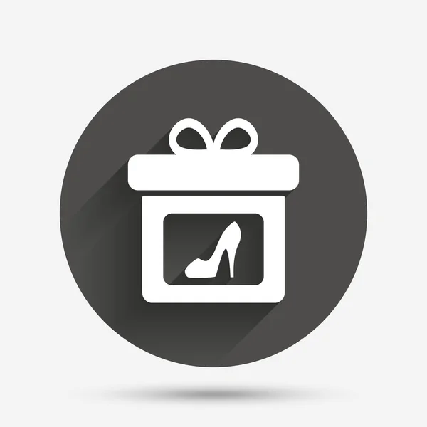 Icono de signo de caja regalo . — Vector de stock