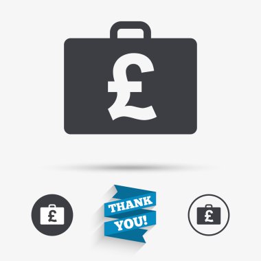 Sterlini Gbp işareti ile durum. 