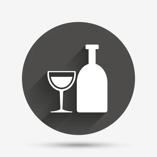Signo de alcohol. Símbolo bebida . — Archivo Imágenes Vectoriales