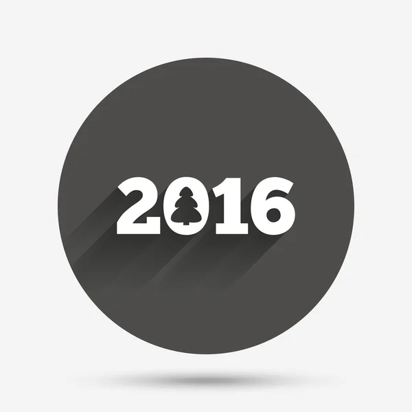 새 해 복 많이 받으세요 2016 기호 — 스톡 벡터