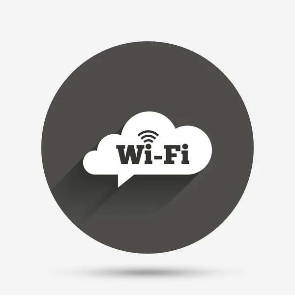 Zdarma wifi znamení. WiFi symbol. Bezdrátová síť. — Stockový vektor