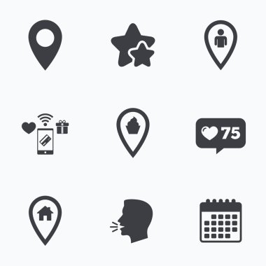 İşaretçiyi simgeler eşleme. 