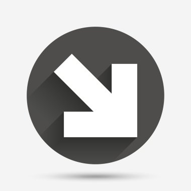 ok işareti simgesi.  