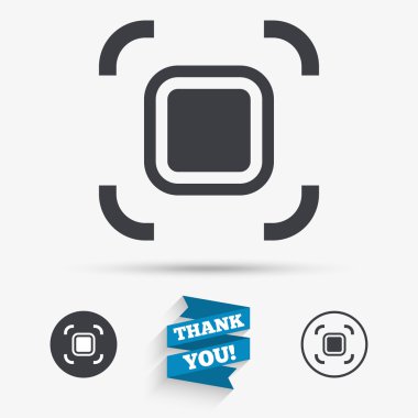 Otofokus bölge işareti simgesi.  