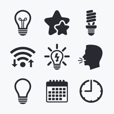 ışık lamba simgeler.  