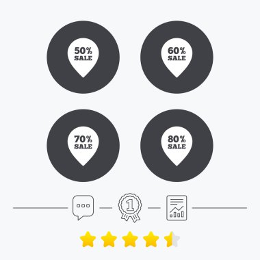 Satılık işaretçisini etiket simgeler. Sembolleri indirim.