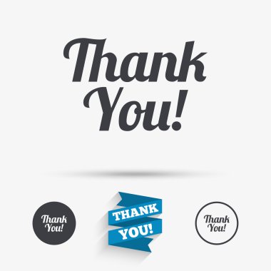 teşekkür ederim işareti simgesi. müşteri hizmet simgesi.