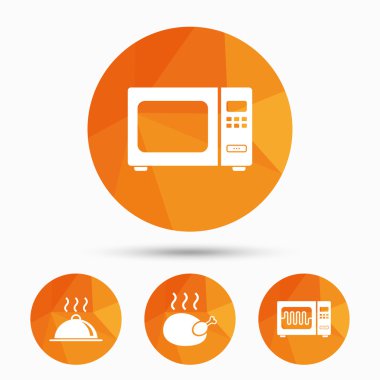 mikrodalga fırın simgesi.  