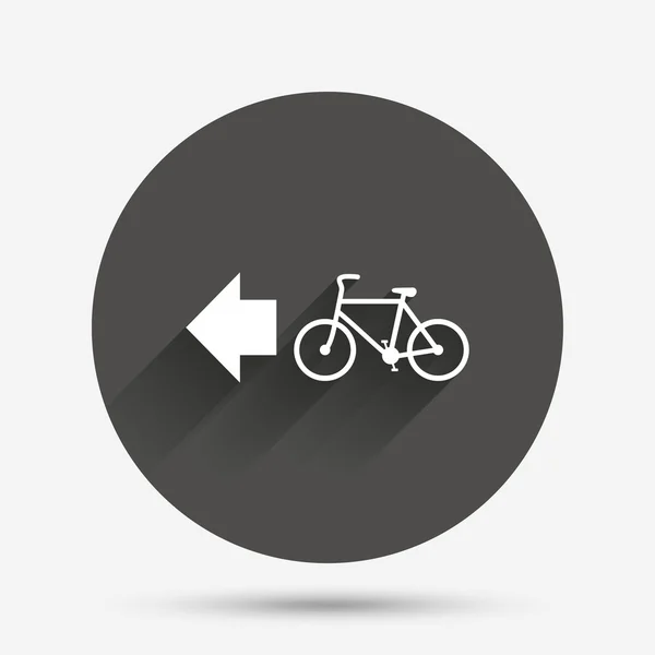 Señal de carril bici — Vector de stock