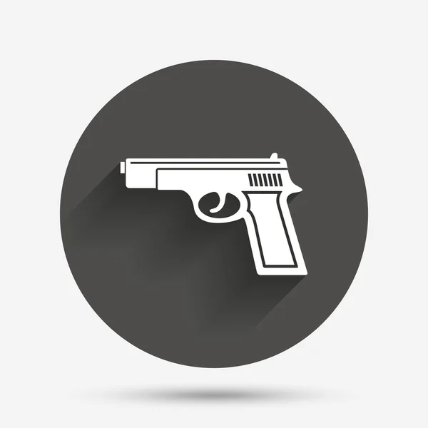 Gun sign icon. — Stock Vector