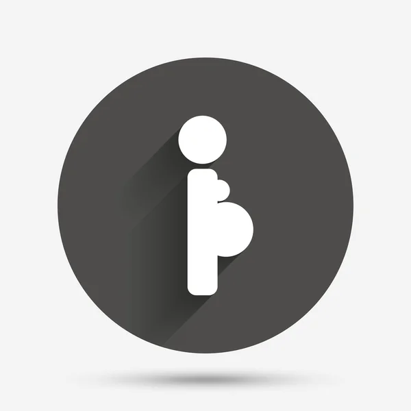 Icona del segno di gravidanza. Simbolo di gravidanza . — Vettoriale Stock