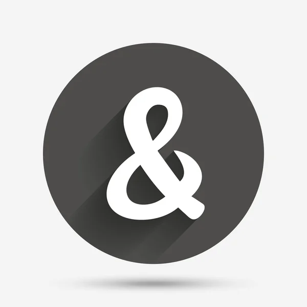 Ampersand sign icon. — Stock Vector