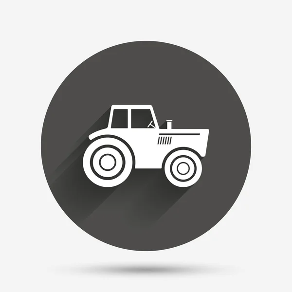 Traktor skylt ikon. jordbruksindustrin symbol. — Stock vektor
