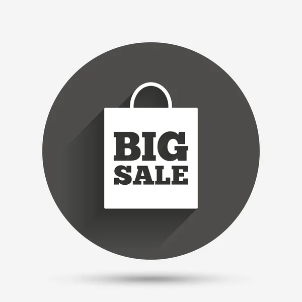 Big sale bag sign — Stock Vector