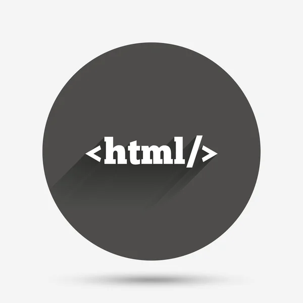 HTML-teken pictogram. — Stockvector