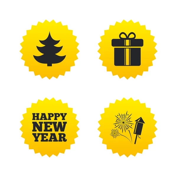 Happy new year sign. — Stock Vector