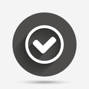 onay işareti işareti simgesi. 