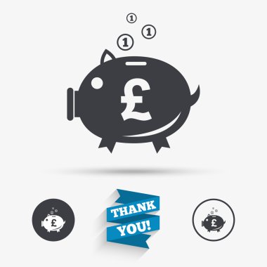 kumbara işareti simgesi. servet simge.