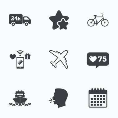 Kargo kamyon, nakliye, Bisiklet.  