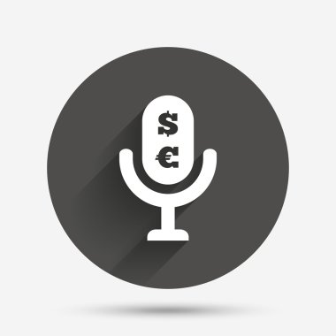 Mikrofon simgesi. Hoparlör simgesi.  