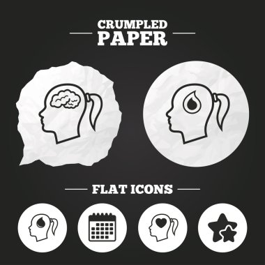 Beyin simgesiyle baş. 