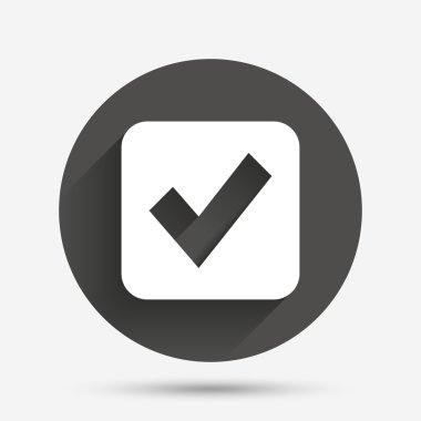 onay işareti işareti simgesi. 