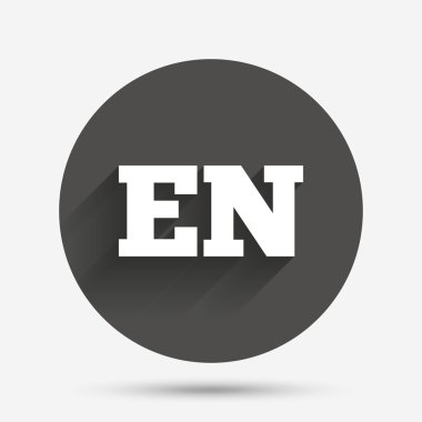 İngilizce dil işareti simgesi. 