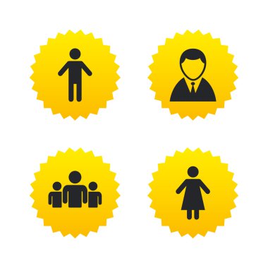 İşadamı kişi simgesi. 