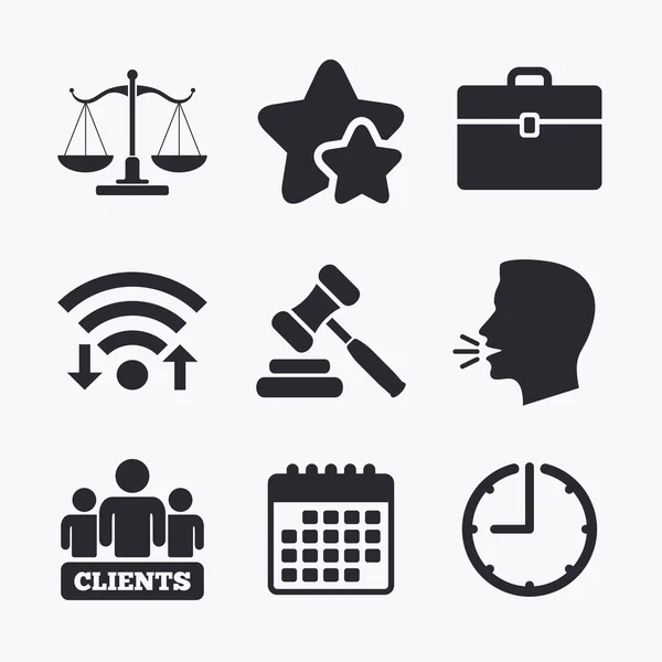 Scales of Justice icon. — Stock Vector