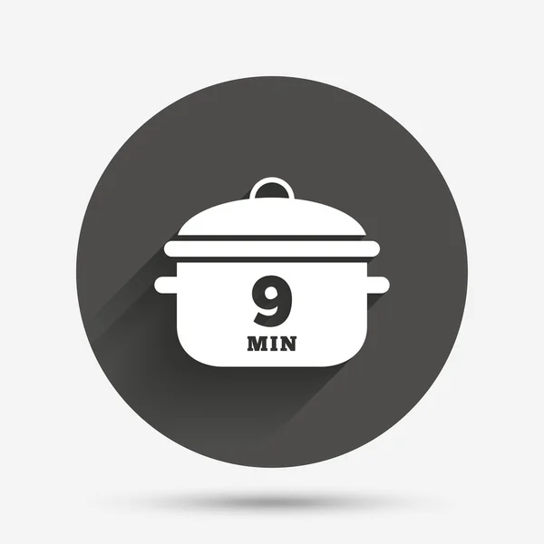 Boil 9 minutes. — Stock Vector