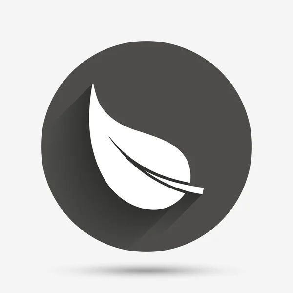 Leaf tecken ikonen — Stock vektor
