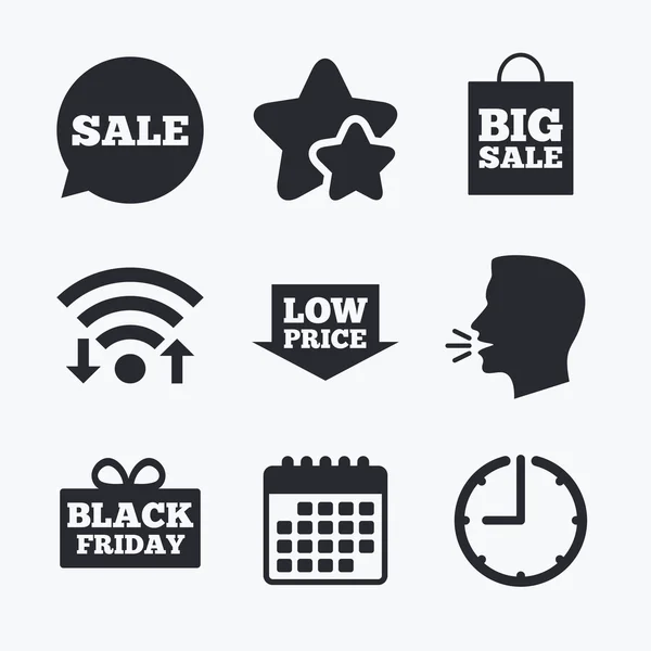 Sale speech bubble icon. Black friday symbol — Stock Vector