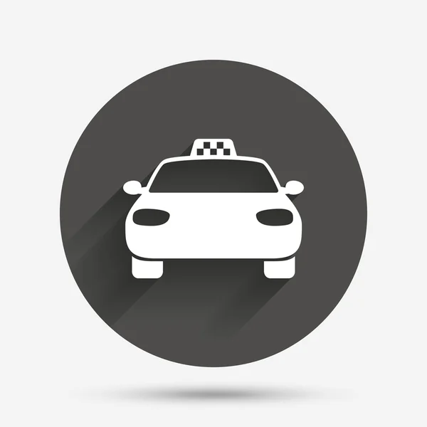 Taxi car sign icon. — Stock Vector