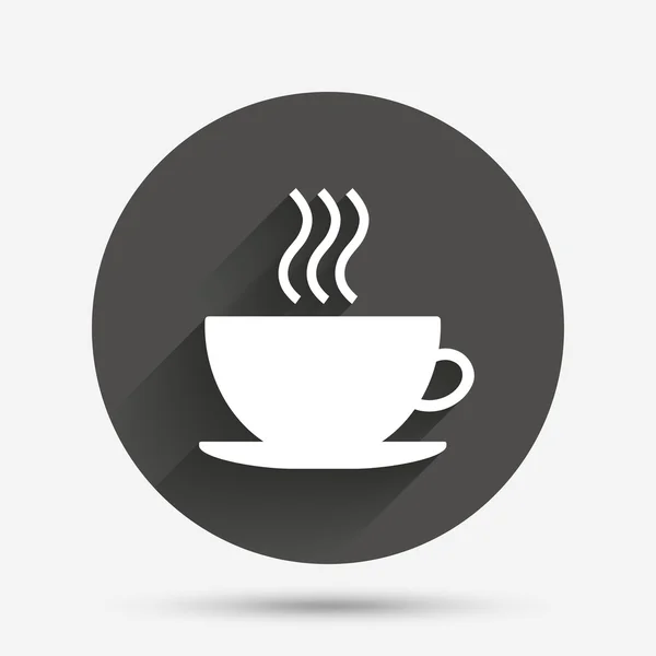 Koffiekopje teken pictogram. — Stockvector